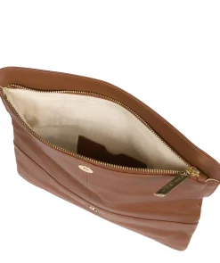Golders' Tan Leather Clutch Bag
