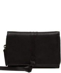 Hailey' Black Leather Purse