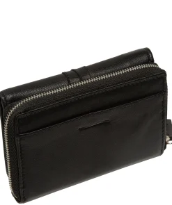 Hailey' Black Leather Purse