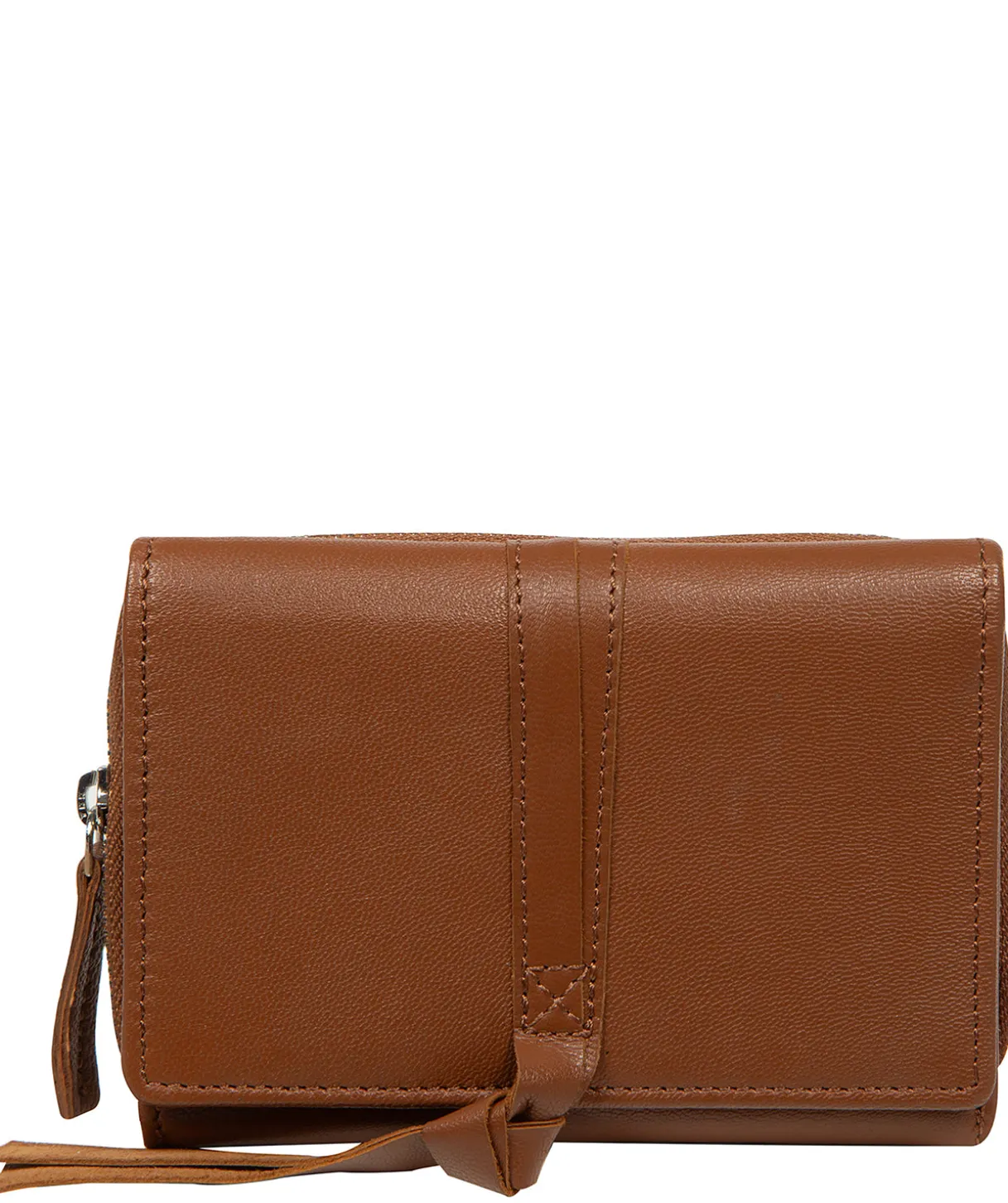 Hailey' Tan Leather Purse