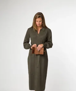 Hailey' Tan Leather Purse