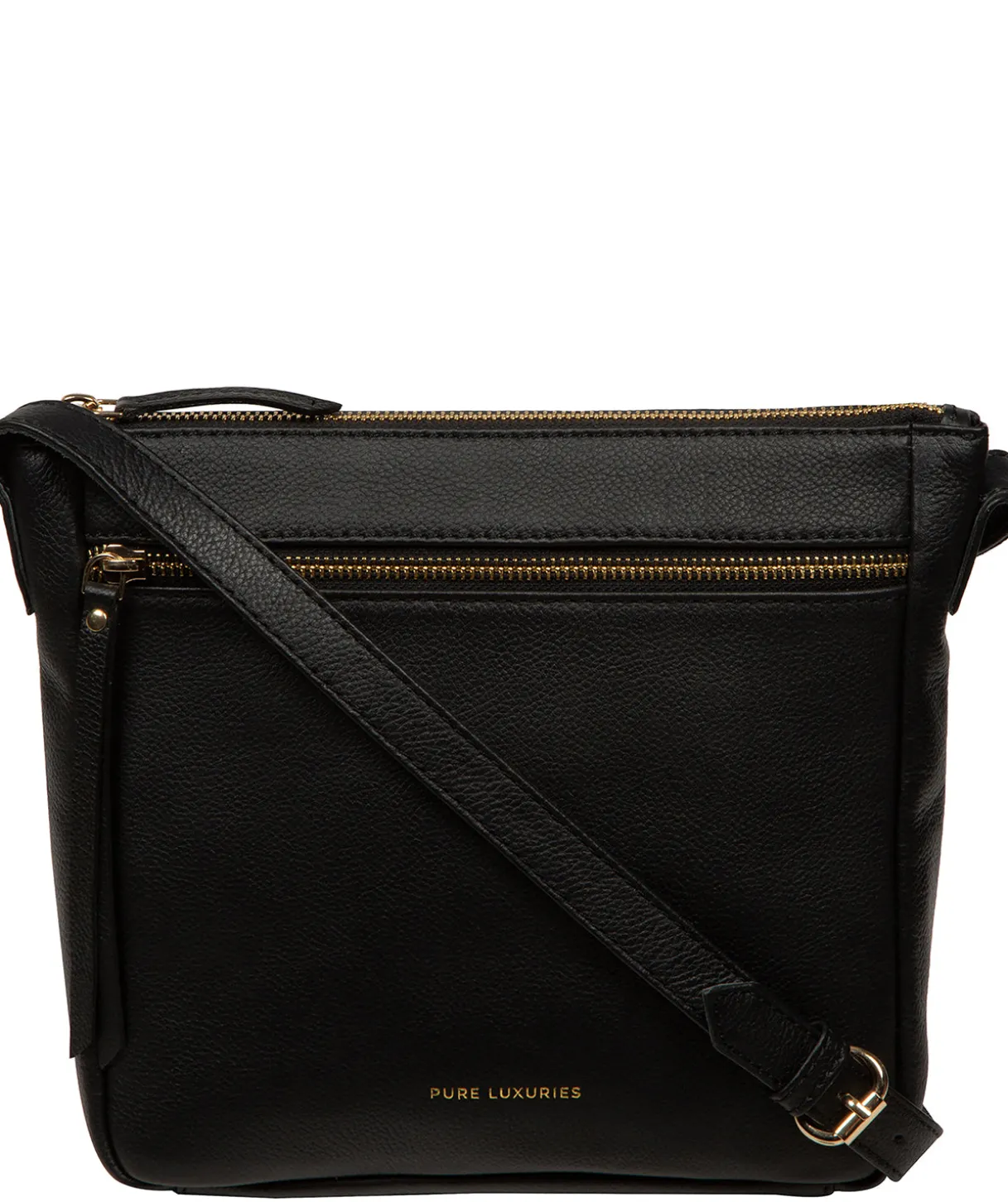 Harford' Black Leather Cross Body Bag