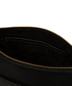 Harford' Black Leather Cross Body Bag