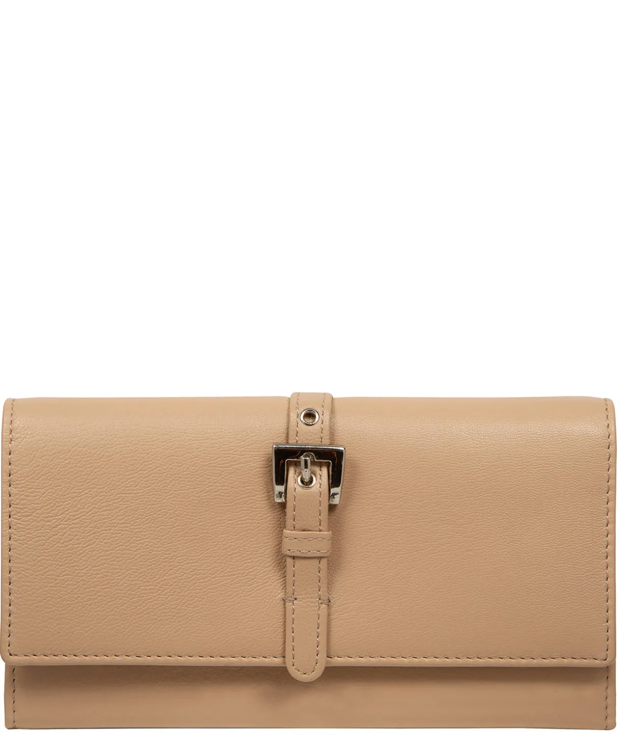 Harriet' Latte Leather Purse