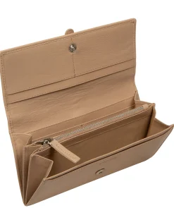 Harriet' Latte Leather Purse