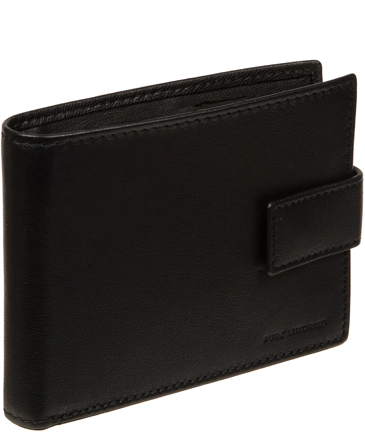 Henry' Black Leather Wallet