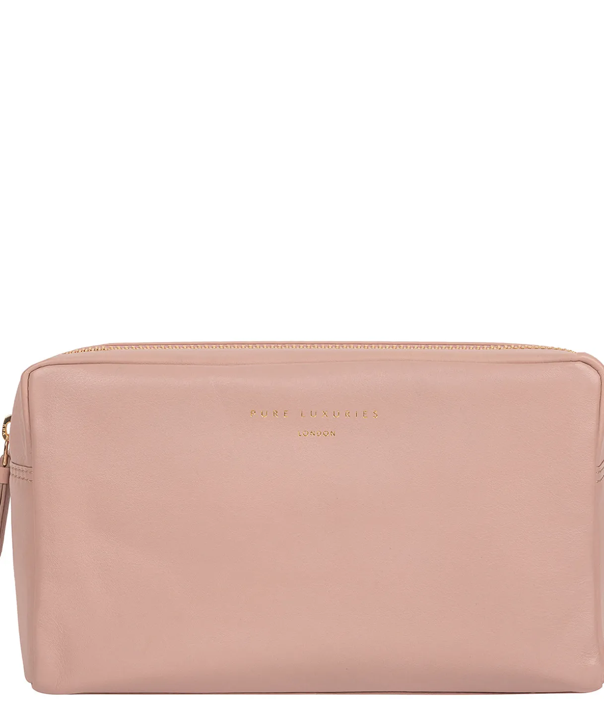 Highgate' Blush Pink Leather Make-Up Bag