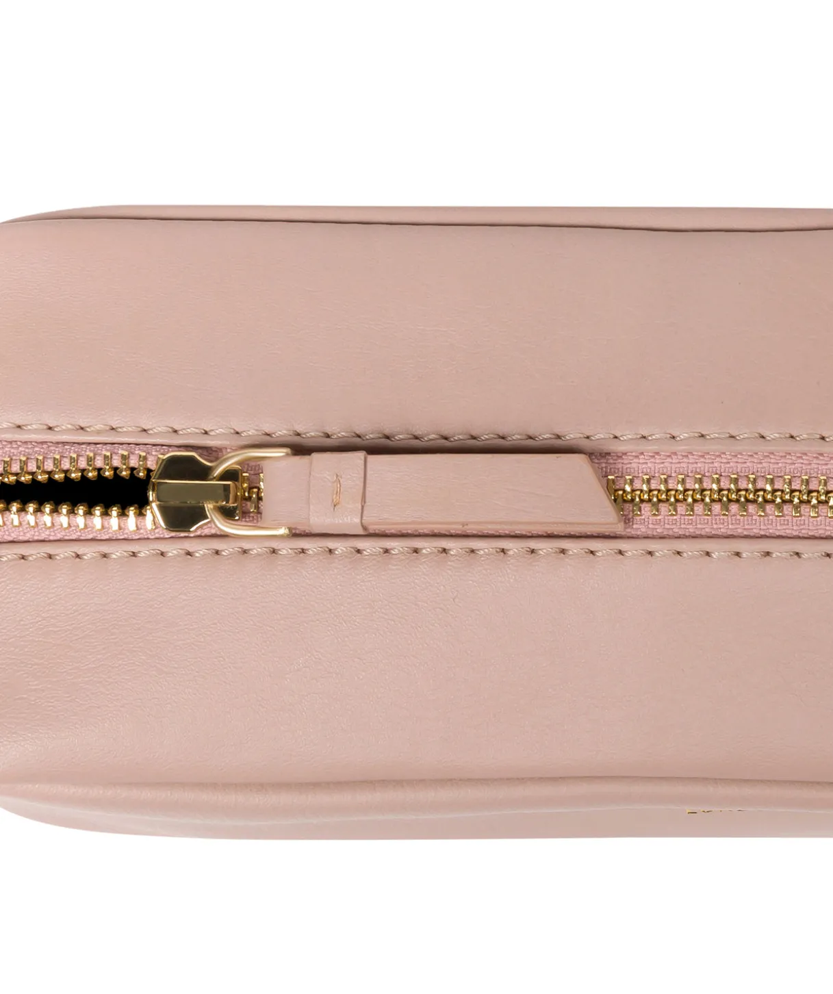 Highgate' Blush Pink Leather Make-Up Bag