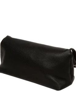 Isabetta' Black Leather Clutch Bag