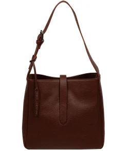 Isola' Chestnut Leather Tote Bag