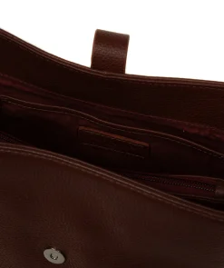Isola' Chestnut Leather Tote Bag