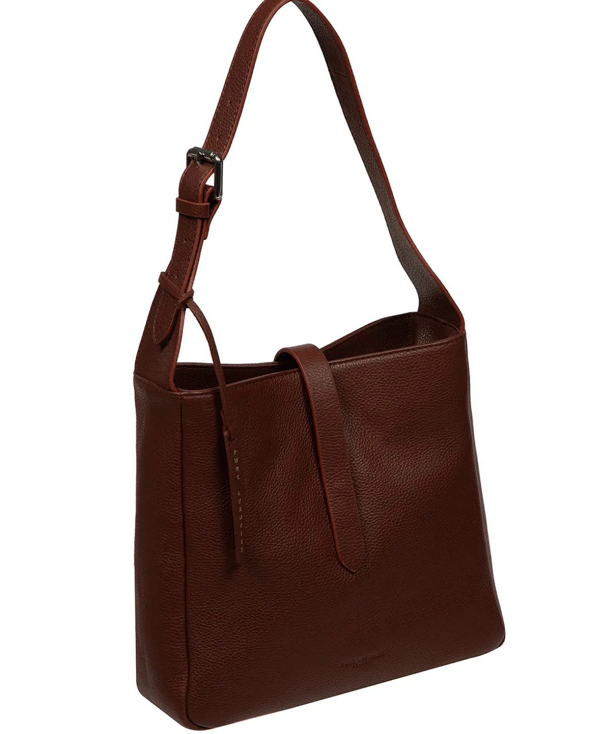 Isola' Chestnut Leather Tote Bag