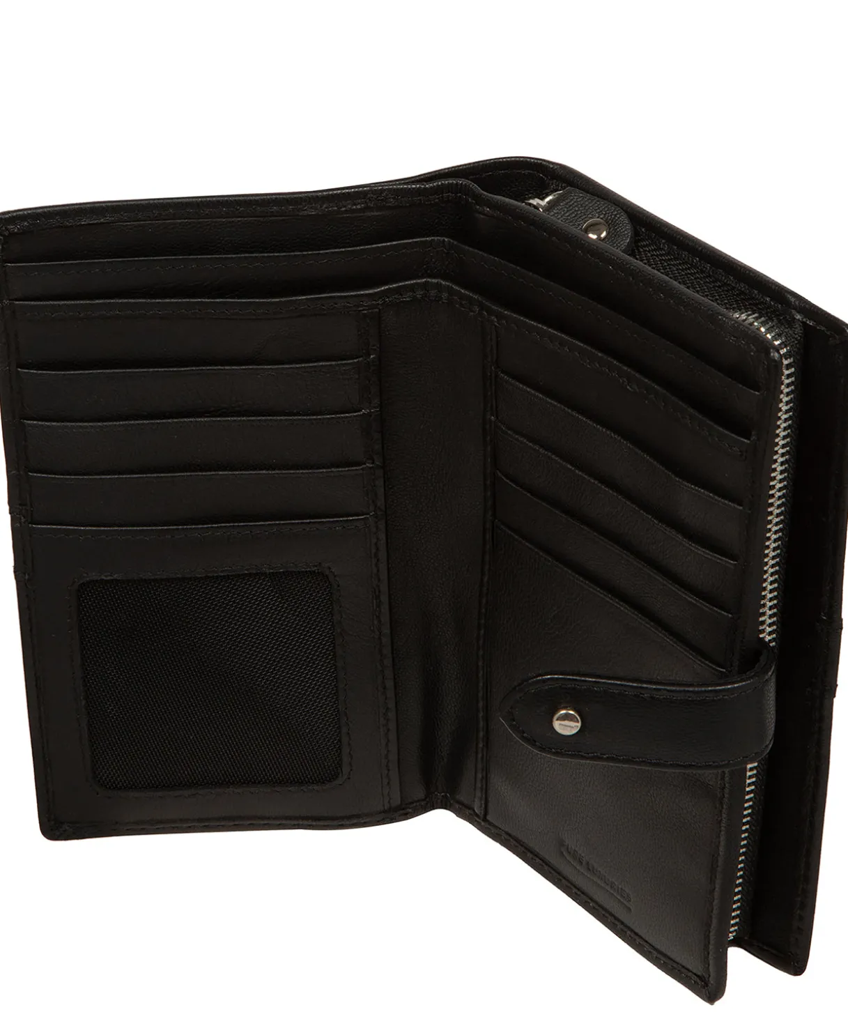 Jade' Black Leather Purse