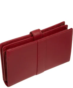 Jade' Red Leather Purse