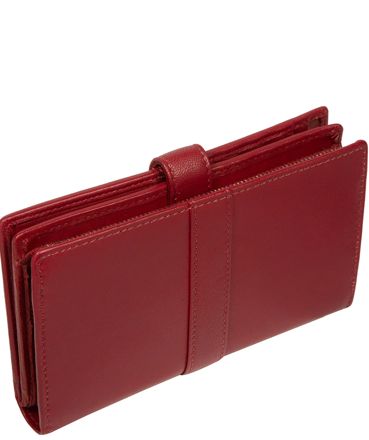 Jade' Red Leather Purse