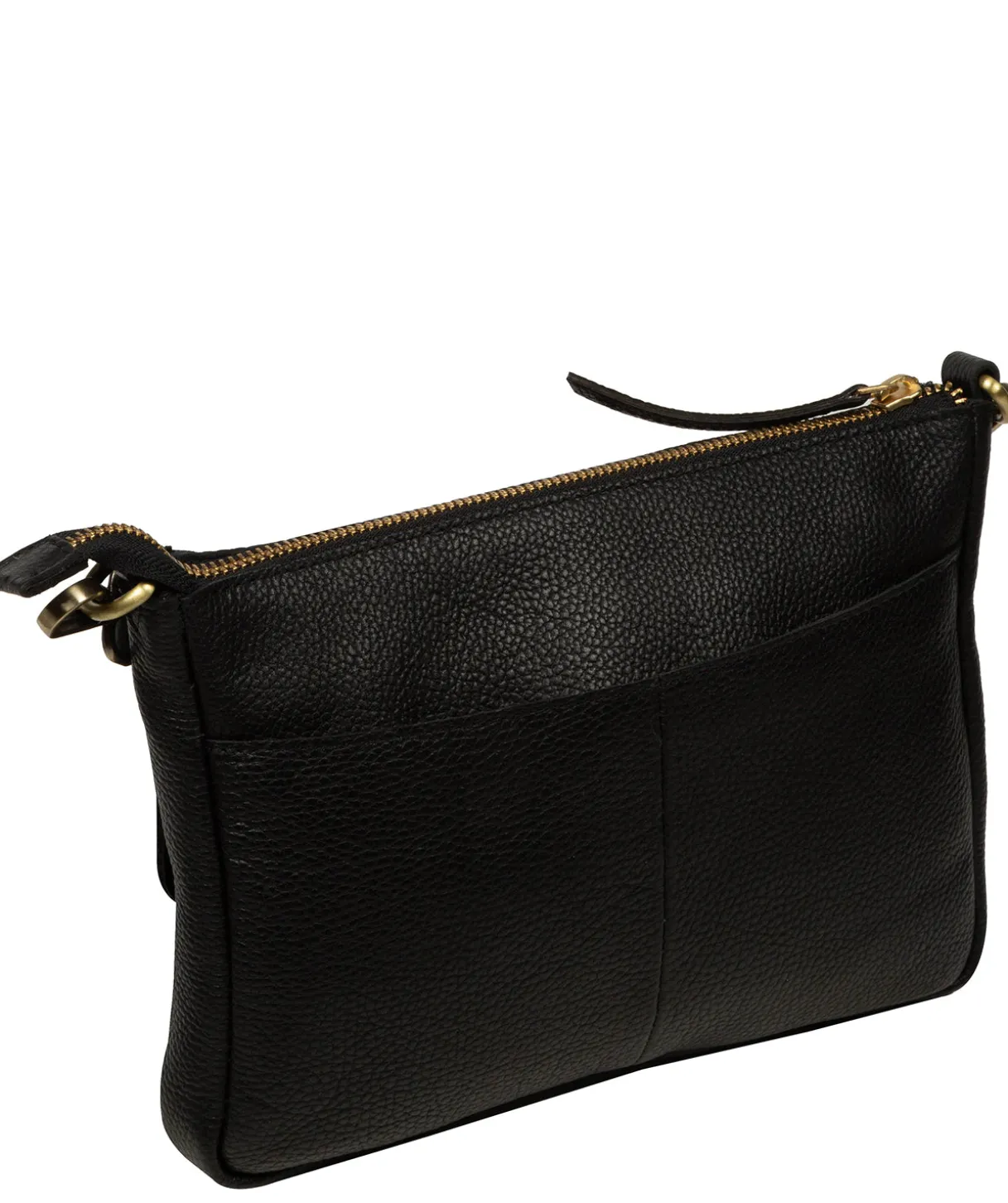 Jessamine' Black Leather Cross Body Bag