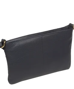 Jess' Navy Nappa Leather Cross Body Bag