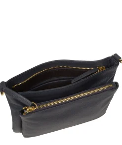 Jess' Navy Nappa Leather Cross Body Bag