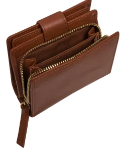 Jody' Caramel Leather Bi-Fold Purse