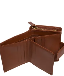 Jody' Caramel Leather Bi-Fold Purse