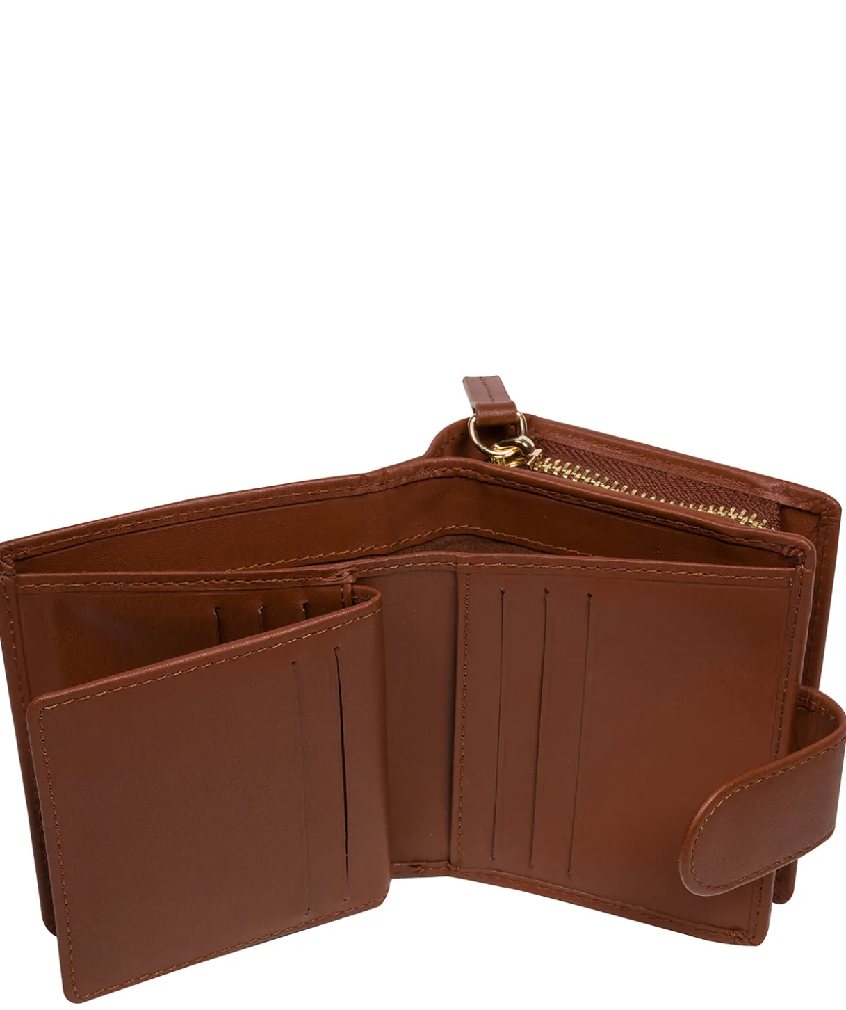 Jody' Caramel Leather Bi-Fold Purse