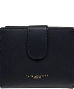 Jody' Dark Navy Leather Bi-Fold Purse