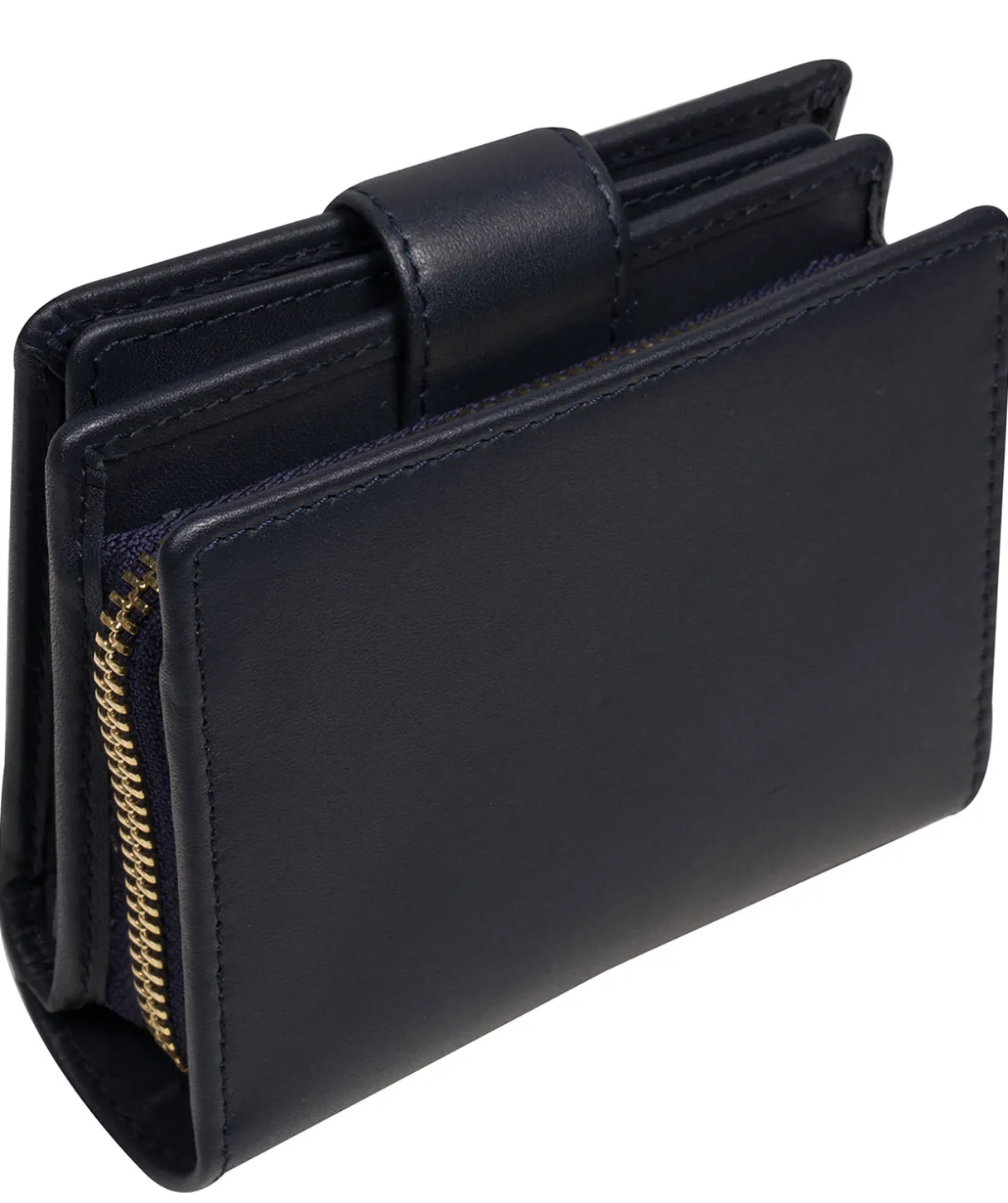 Jody' Dark Navy Leather Bi-Fold Purse