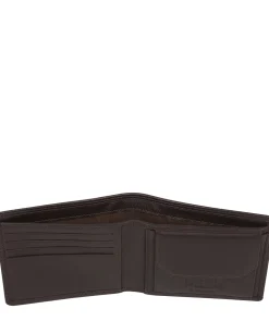 Joe' Brown Leather Bi-Fold Wallet