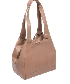 Juliet' Natural Taupe Leather Handbag