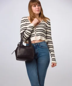 Juliet' Navy Leather Handbag