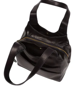 Juliet' Navy Leather Handbag