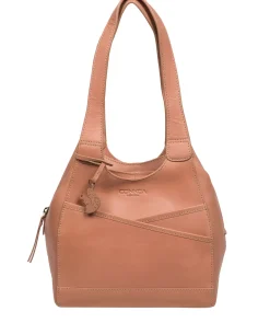 Juliet' Subtle Pink Leather Handbag