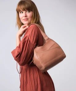 Juliet' Subtle Pink Leather Handbag