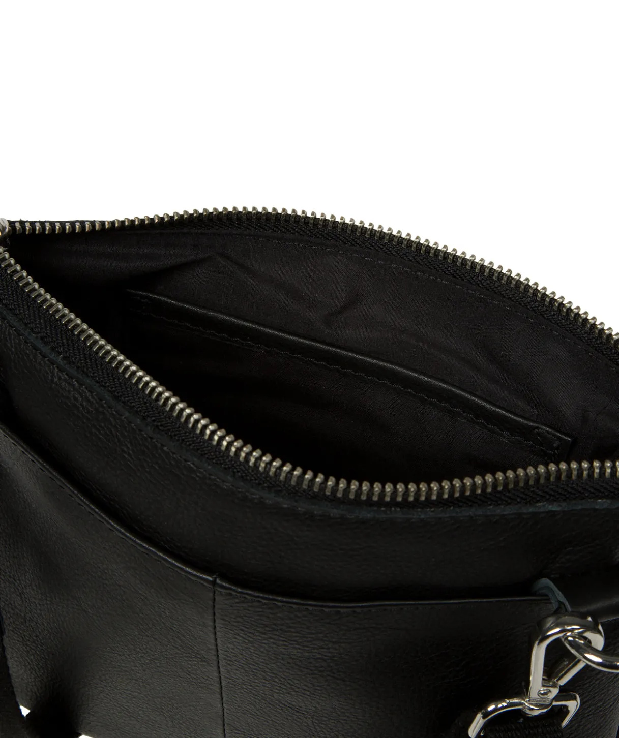 Kaia' Black Leather Cross Body Bag