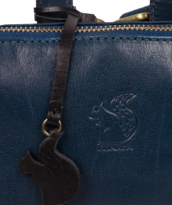 Kendal' Snorkel Blue Leather Backpack