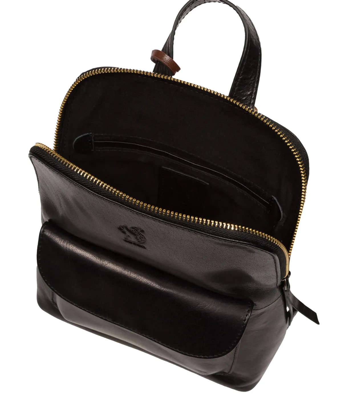 Kerrie' Black Leather Backpack