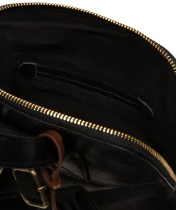 Kerrie' Black Leather Backpack