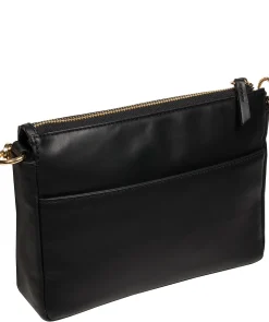 Kerry' Black Leather Cross Body Bag