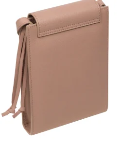 Kiana' Blush Pink Nappa Leather Cross Body Phone Bag