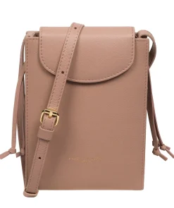 Kiana' Blush Pink Nappa Leather Cross Body Phone Bag