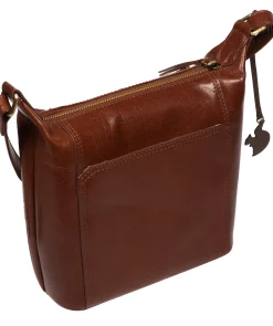 Kiki' Conker Brown Leather Shoulder Bag