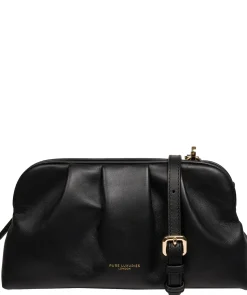 Kimberly' Black Leather Cross Body & Clutch Bag