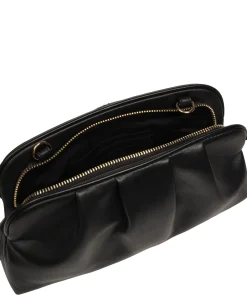 Kimberly' Black Leather Cross Body & Clutch Bag
