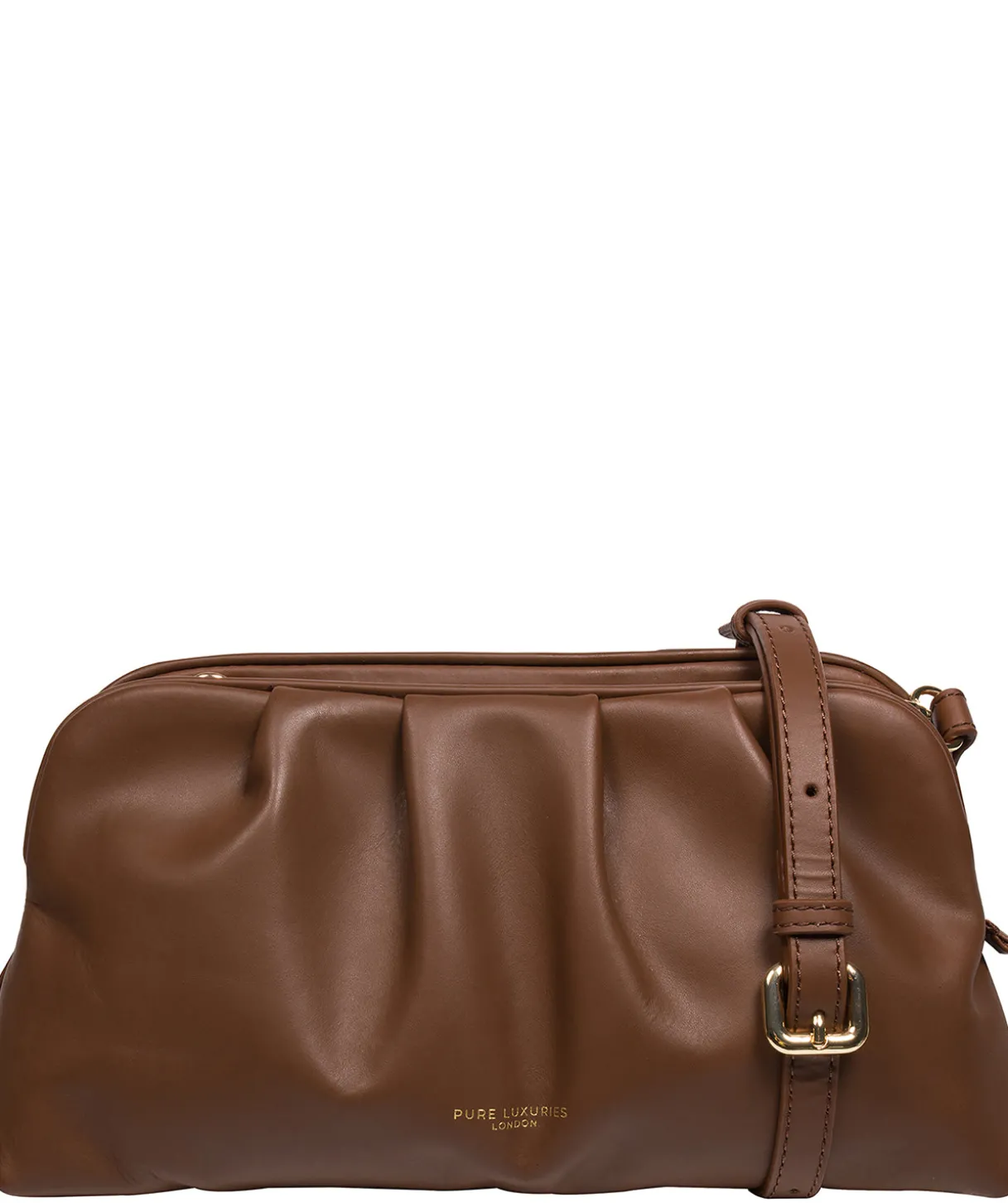 Kimberly' Chestnut Leather Cross Body & Clutch Bag