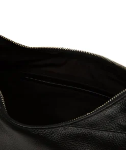 Kovo' Black Leather Shoulder Bag