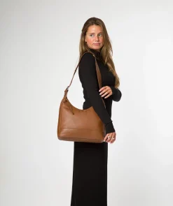 Kovo' Rich Tan Leather Shoulder Bag