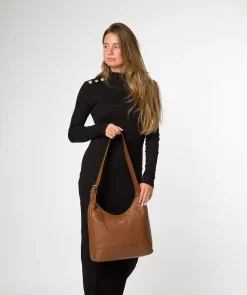 Kovo' Rich Tan Leather Shoulder Bag