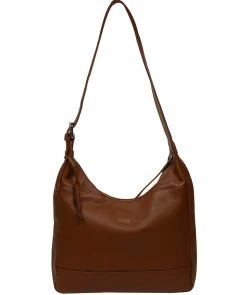 Kovo' Rich Tan Leather Shoulder Bag