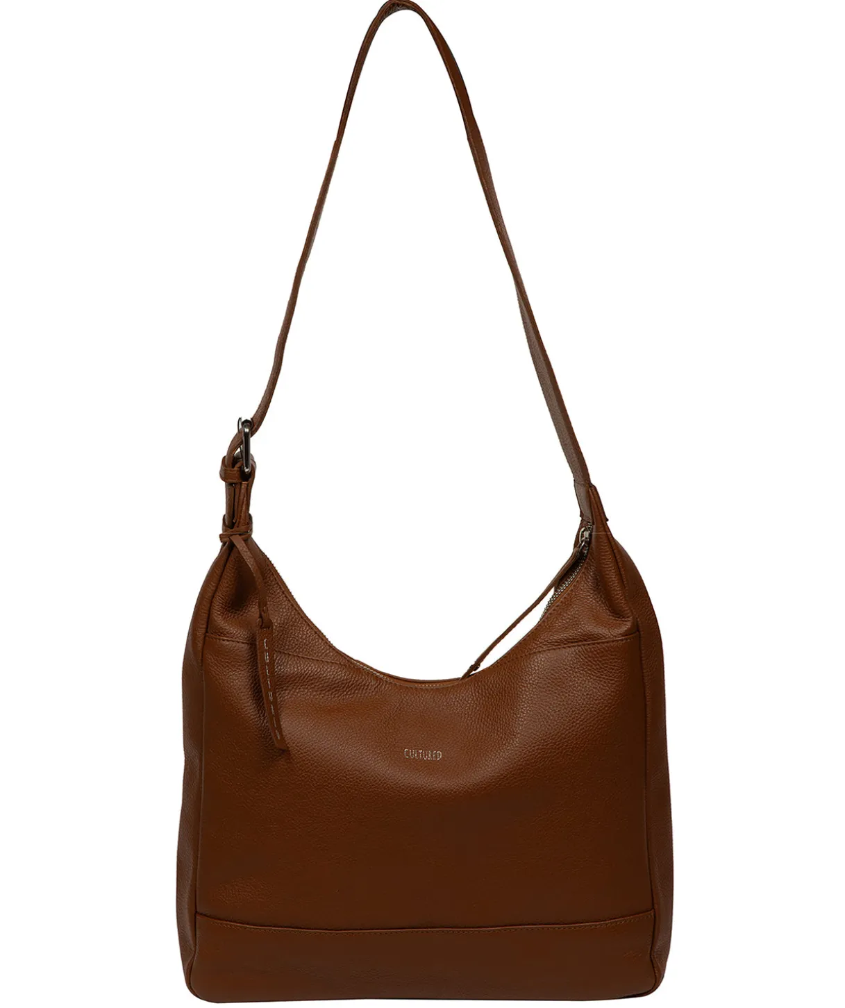 Kovo' Rich Tan Leather Shoulder Bag