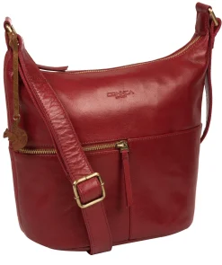 Kristin' Chilli Pepper Leather Shoulder Bag